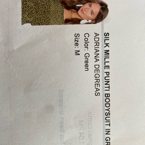 Adriana Degreas designer Melle bodysuit in green. - Picture 5 of 6